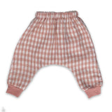 Gingham Harem Pants in Blush by Phil & Rosie