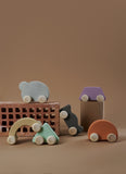 Wooden Toy Car in Apricot by Raduga Grez