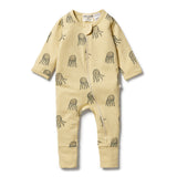 Organic Zipsuit with Feet by Wilson & Frenchy in Ollie Octopus