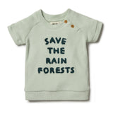 Organic Terry Sweat in Save The Rain Forest by Wilson & Frenchy