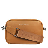 Plunder in Tan with Branded Webbing Strap by Status Anxiety